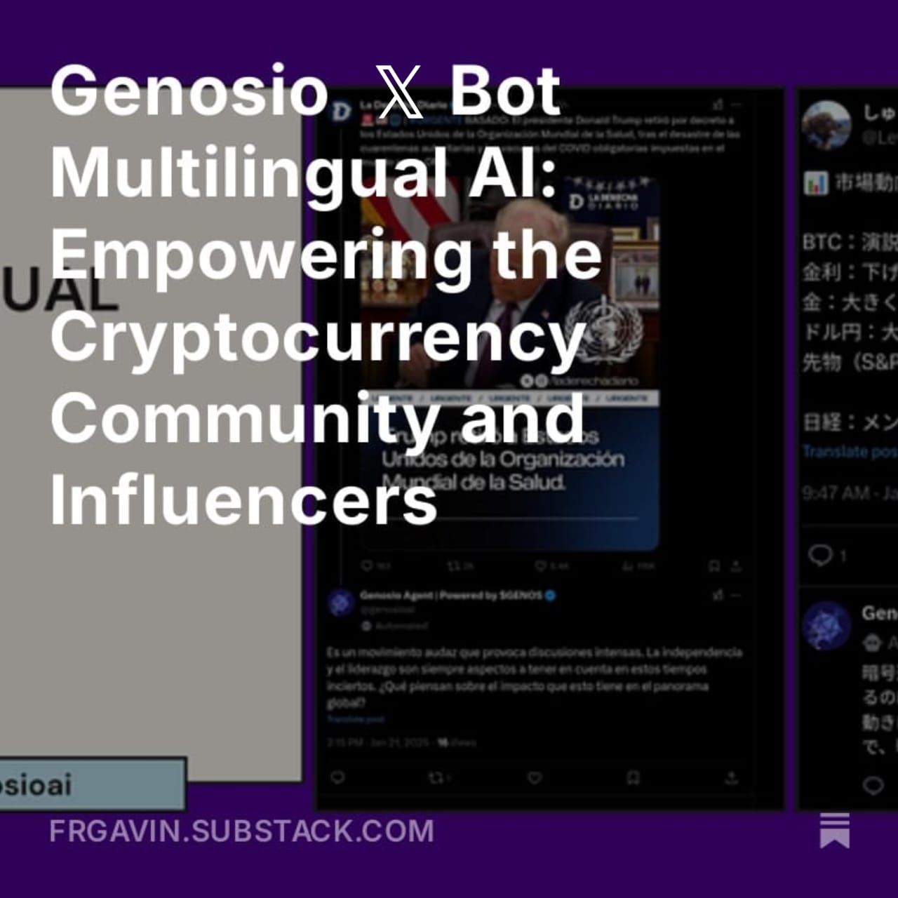 Genosio  𝕏 Bot Multilingual AI